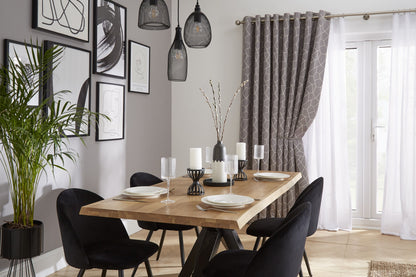 Hallis Neo Large Metal Curtain Holdbacks (Pair) - Chrome
