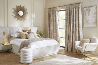 Hallis Neo Premium Faceted Ellipse 35mm Metal Curtain Pole - Gold