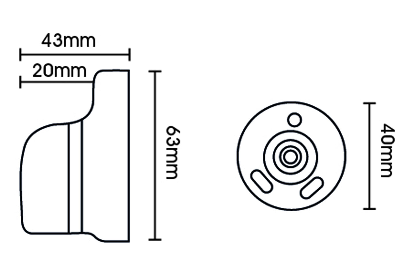 Hallis Origins 35mm Wooden Recess Bracket - Flint Grey