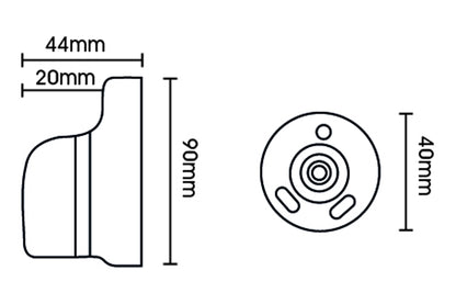 Hallis Origins 45mm Wooden Recess Bracket - Flint Grey