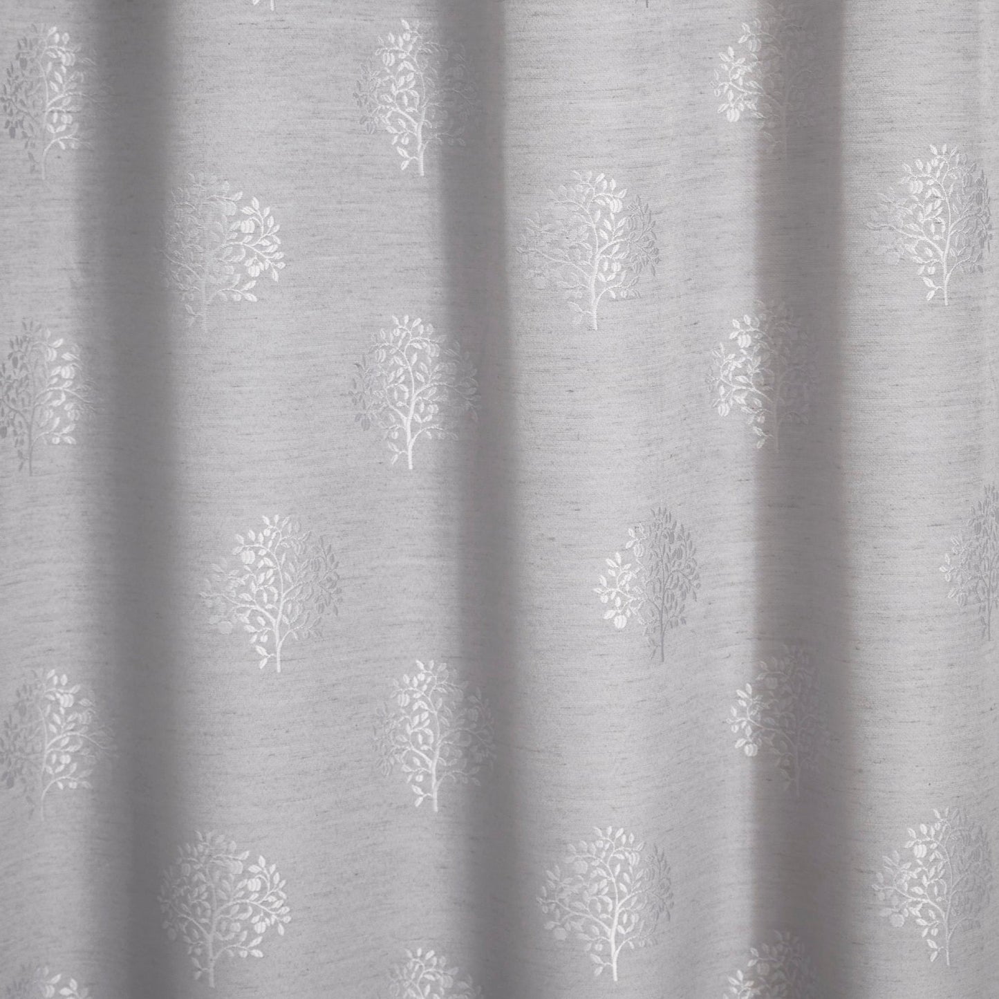 Harvest Pair of Eyelet Curtains by Appletree Loft in Silver - Pair of Eyelet Curtains - Appletree Loft