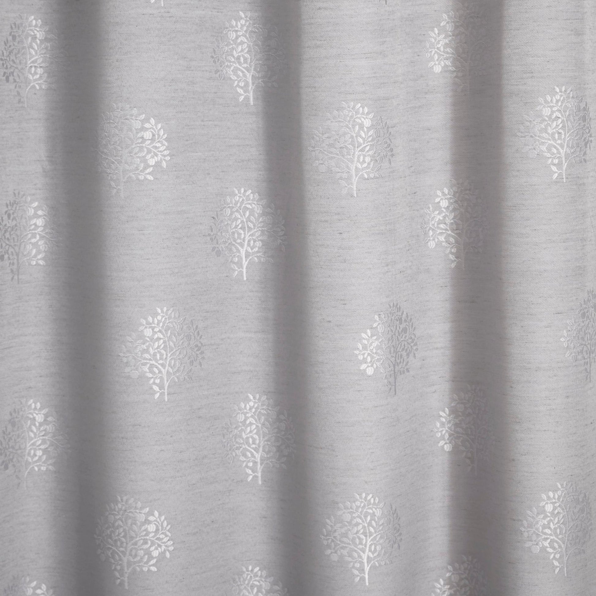 Harvest Pair of Eyelet Curtains by Appletree Loft in Silver - Pair of Eyelet Curtains - Appletree Loft
