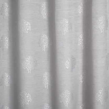 Harvest Pair of Eyelet Curtains by Appletree Loft in Silver - Pair of Eyelet Curtains - Appletree Loft