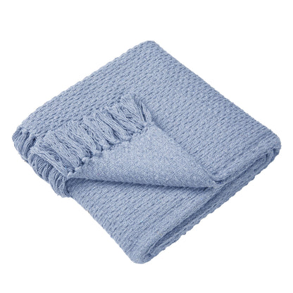 Hayden Bedspread by Drift Home in Blue 200cm x 200cm - Bedspread - Drift Home