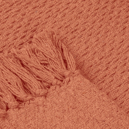 Hayden Bedspread by Drift Home in Terracotta 200cm x 200cm - Bedspread - Drift Home