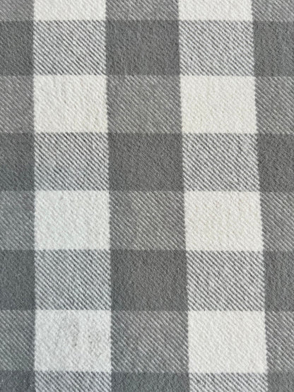 Design Port Stirling Flannel Duvet Cover Set - Grey