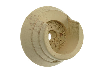 Integra Masterpiece 35mm Wooden Curtain Pole Recess Brackets (Pair) - Distressed Cream