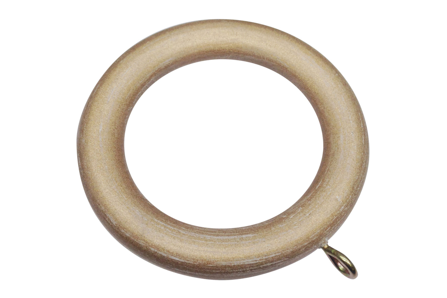 Integra Masterpiece 50mm Wooden Curtain Rings - Cream Gold