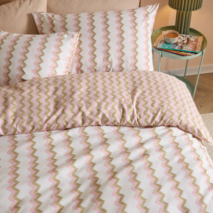Duvet Day Izzie Duvet Cover Set - Green/Pink