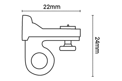 Integra Discreet - Uncorded Metal Curtain Track (Top Fix)