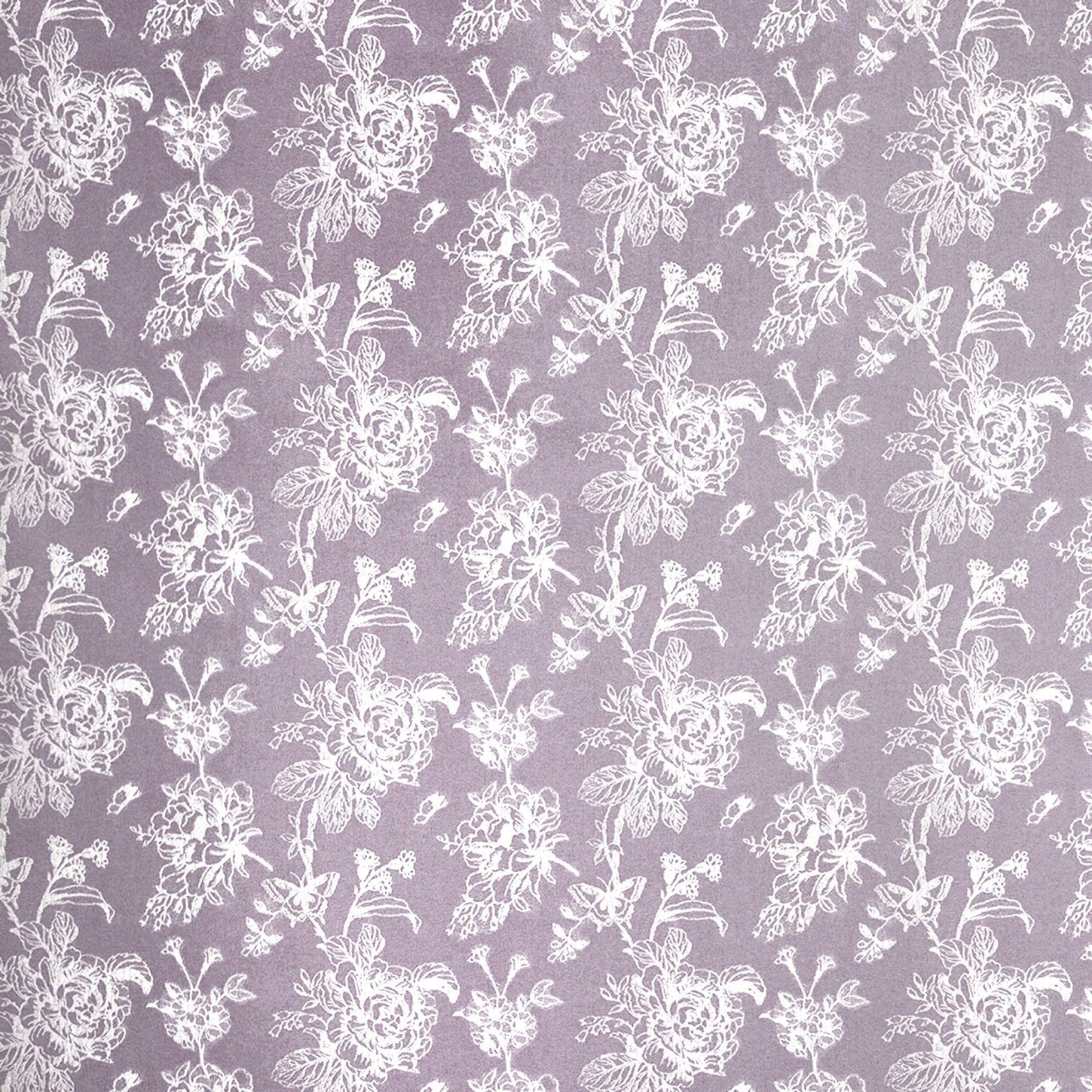 Jasmine Pair of Pencil Pleat Curtains With Tie-Backs by Dreams & Drapes Woven in Lavender - Pair of Pencil Pleat Curtains With Tie-Backs - Dreams & Drapes Woven