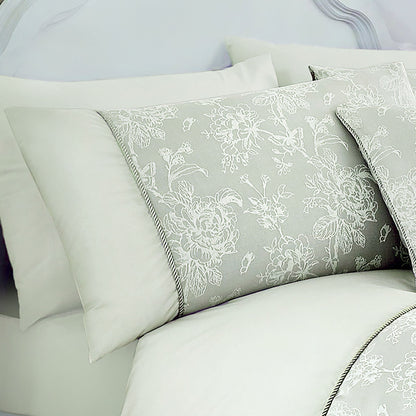 Dreams & Drapes Woven Jasmine Duvet Cover Set - Green