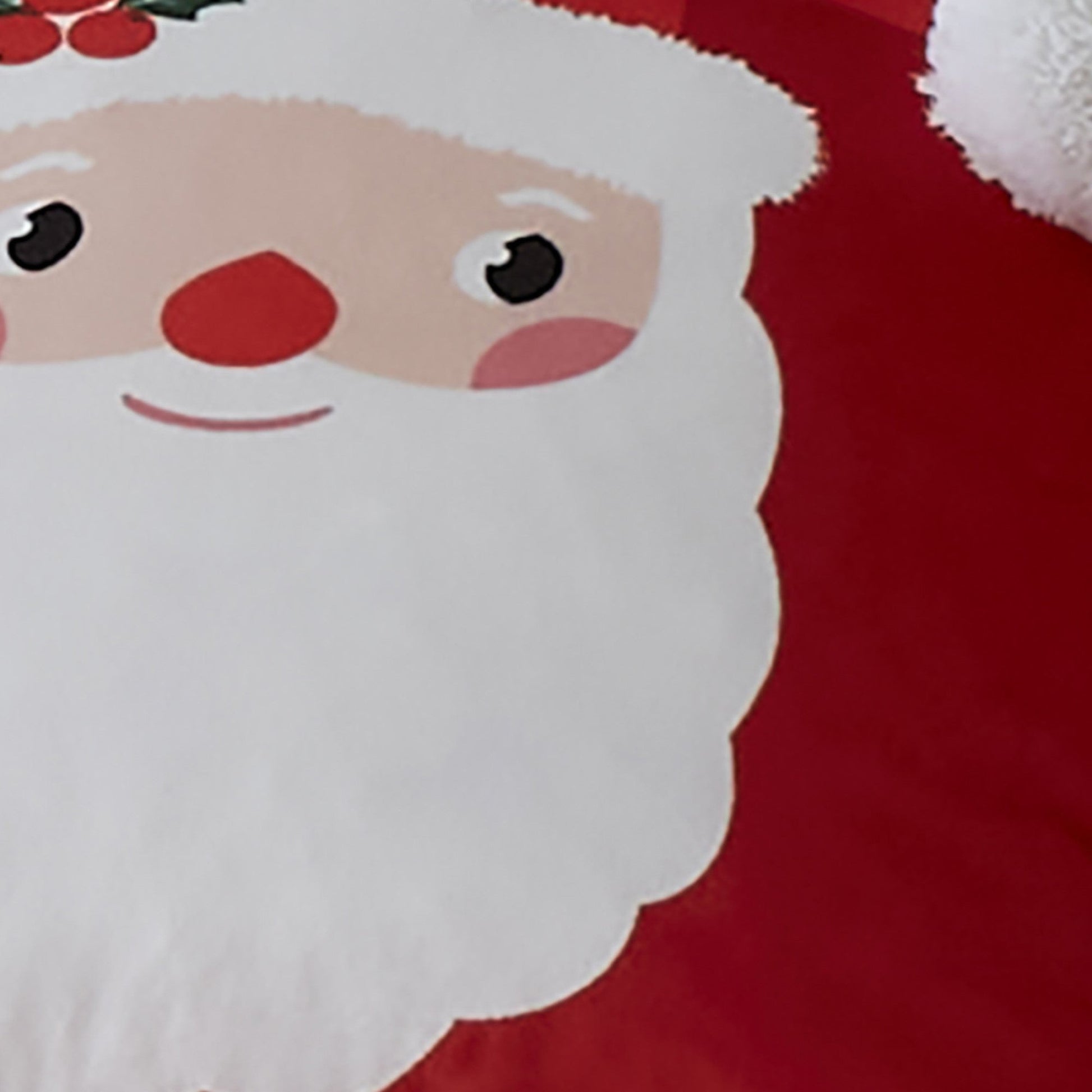 Jolly Santa Cushion by Bedlam in Red 43 x 43cm - Cushion - Bedlam