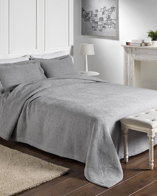 Design Port Kashmir Bedspread - Grey
