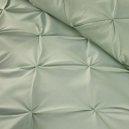 Lara Duvet Cover Set in Steel/Sage - Duvet Cover Set - Serene
