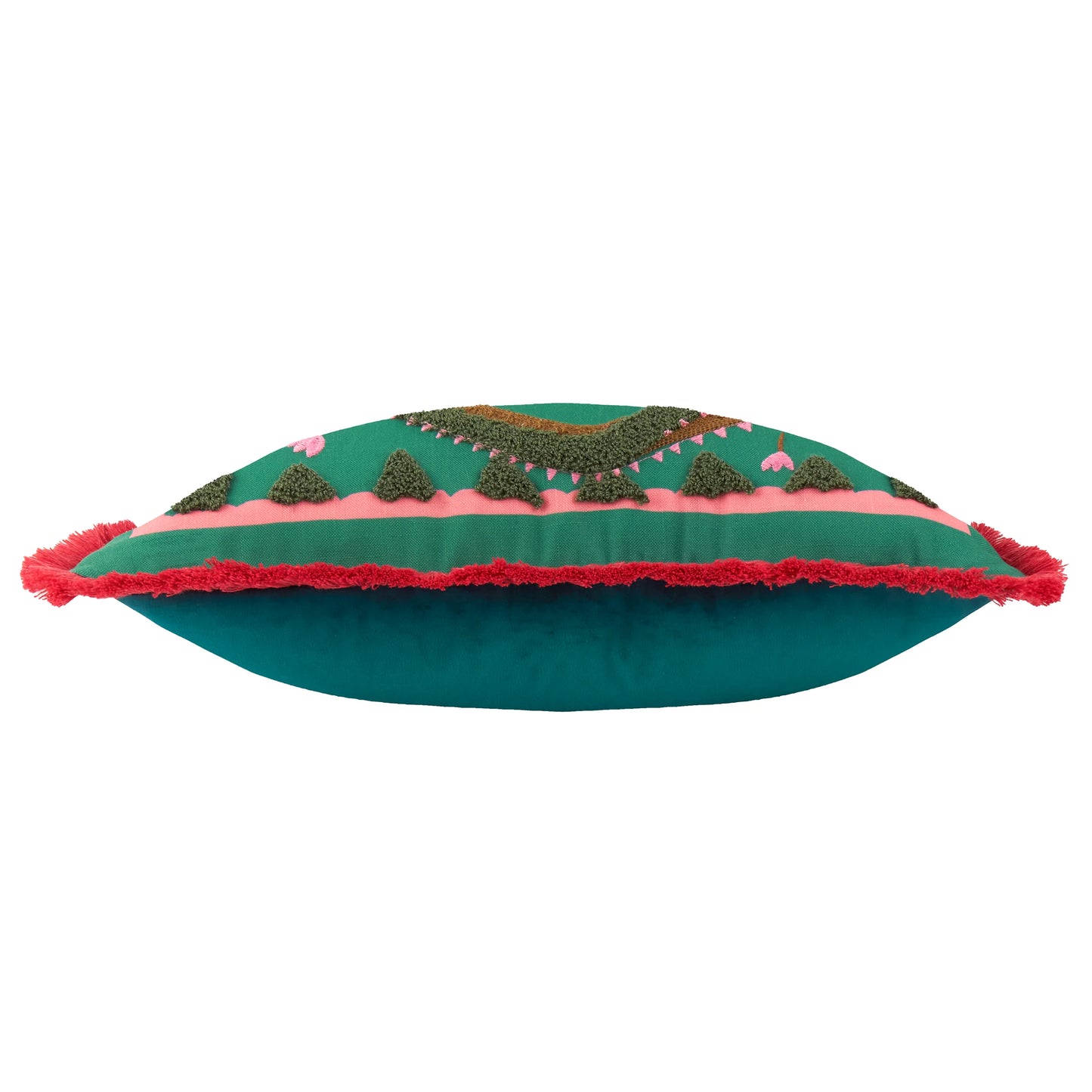 Furn Les Animaux Croc Monsieur Cushion - Teal