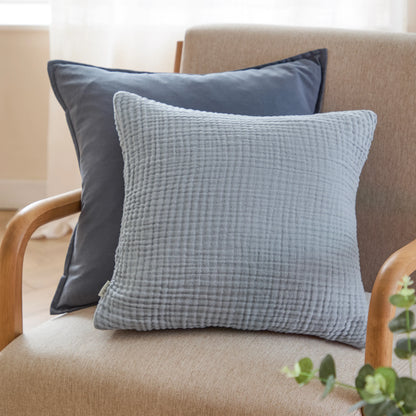 Yard Lark Cushion - Mineral Blue