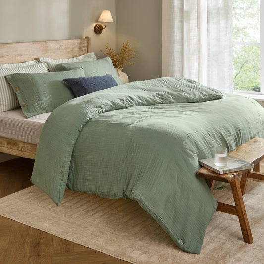 Yard Lark Duvet Cover Set - Eucalyptus