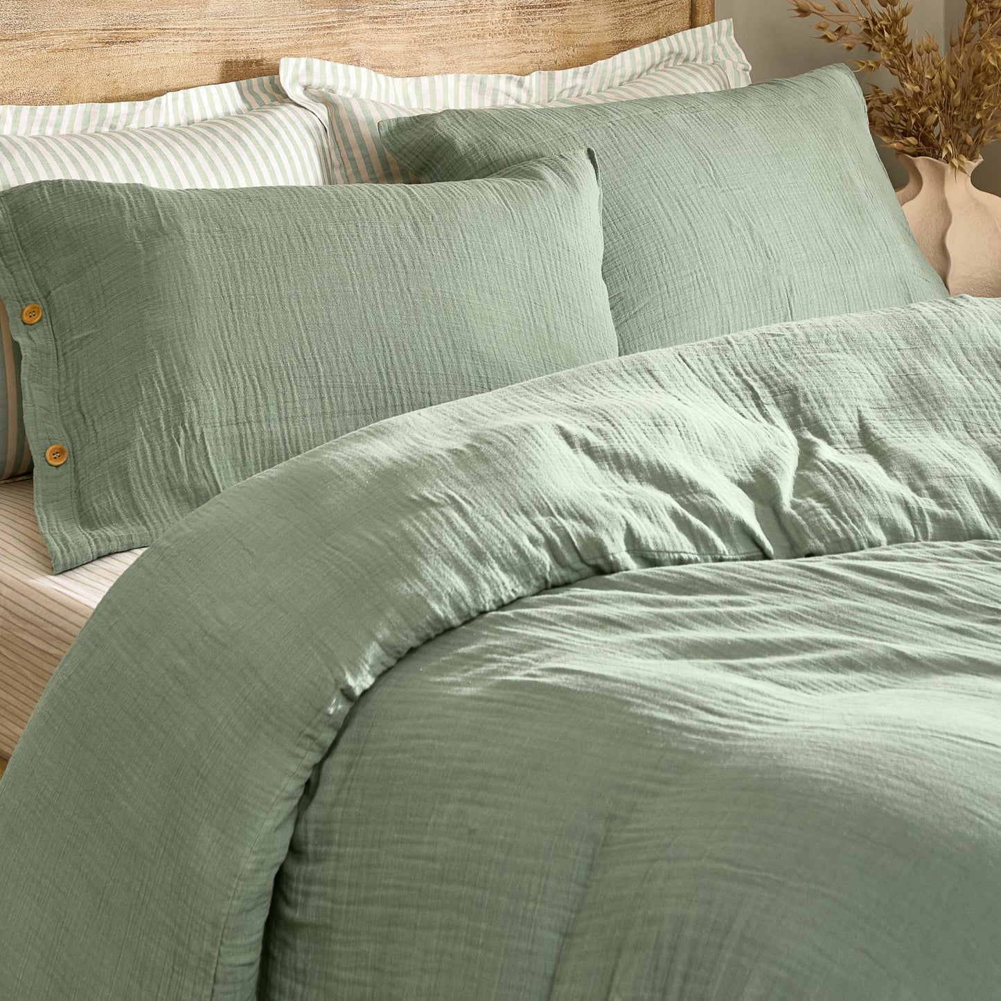 Yard Lark Duvet Cover Set - Eucalyptus