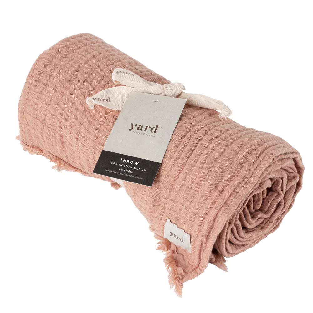 Yard Lark Throw - Pink Clay