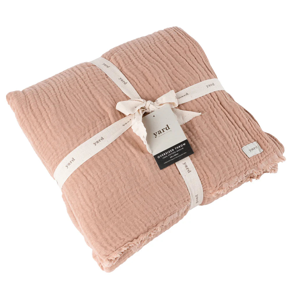 Yard Lark Throw - Pink Clay