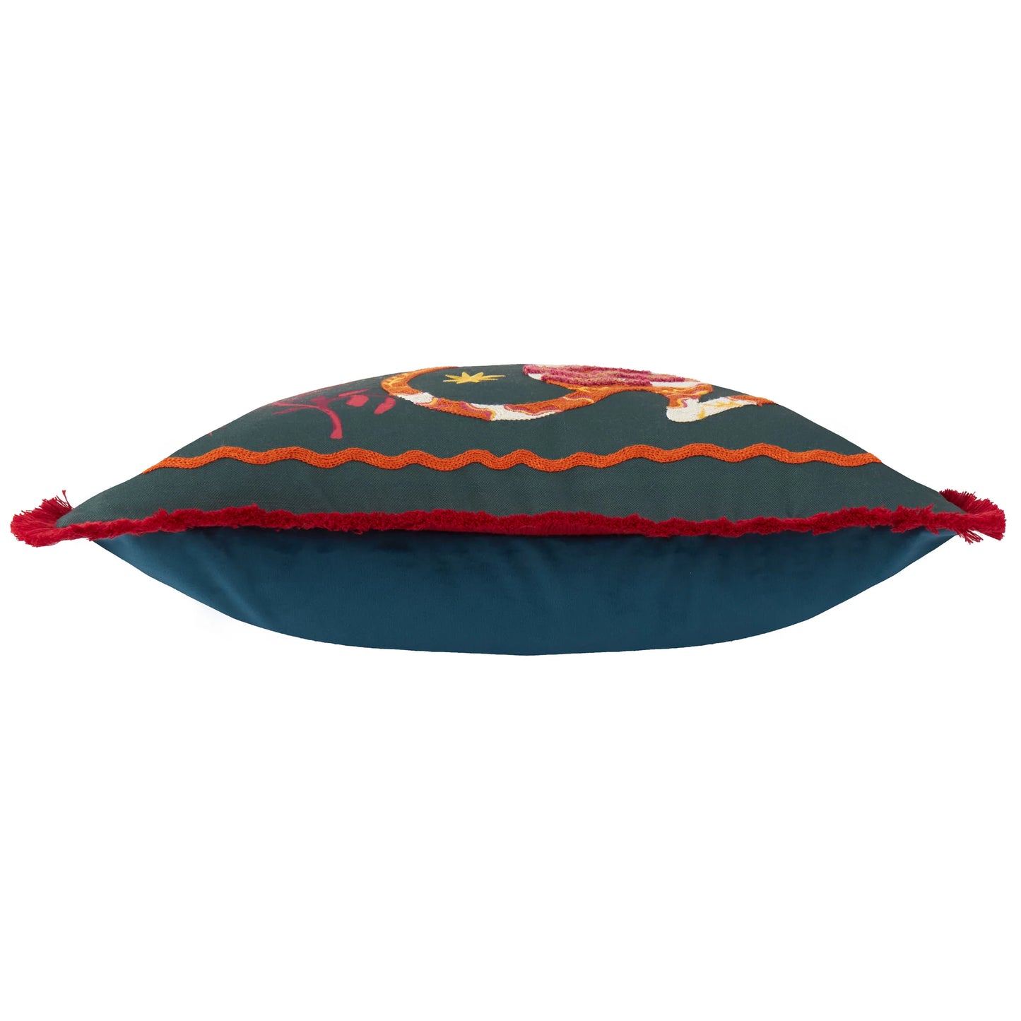 Furn Les Animaux Tigress Cushion - Emerald