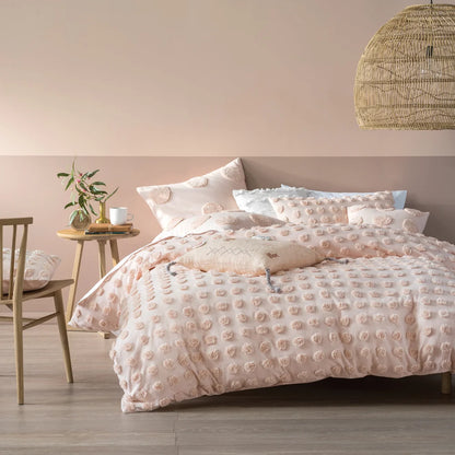 Linen House Haze Duvet Cover Set - Peach