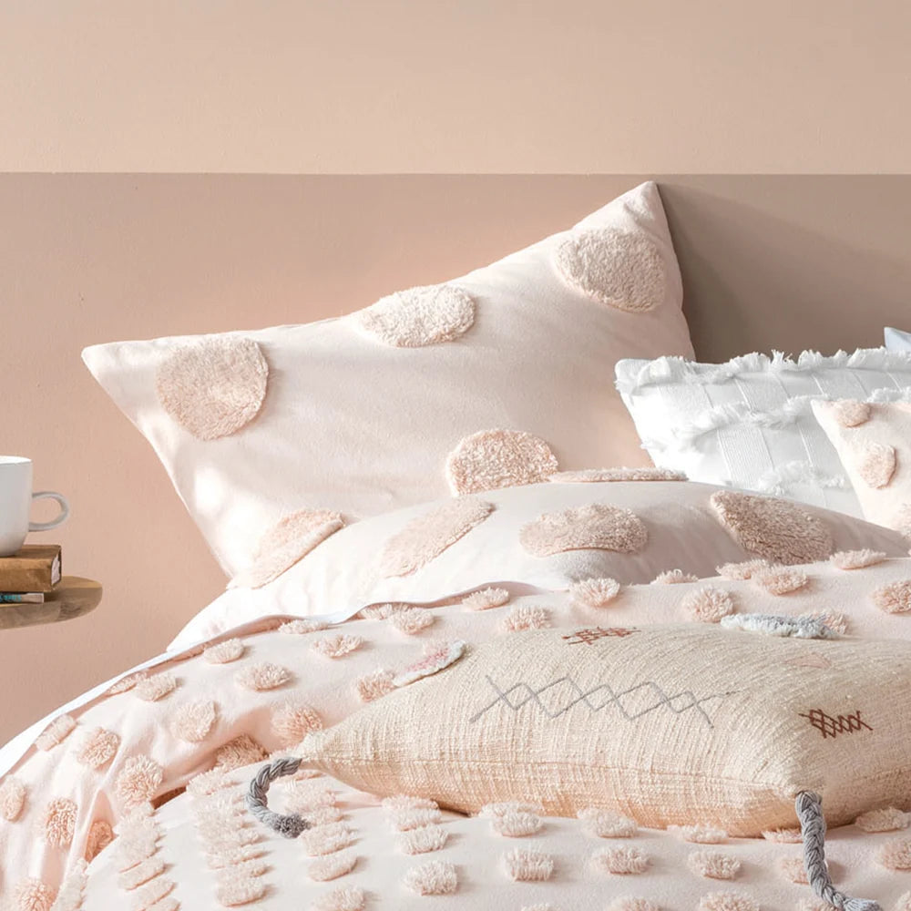 Linen House Haze Duvet Cover Set - Peach