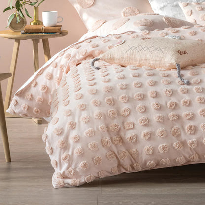 Linen House Haze Duvet Cover Set - Peach