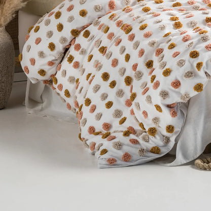 Linen House Haze Duvet Cover Set - Pink/Sand