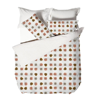 Linen House Haze Duvet Cover Set - Pink/Sand