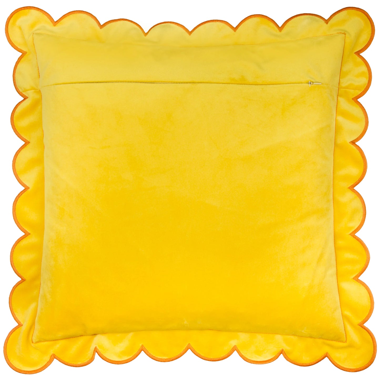 Furn Lil Scallop Cushion - Lemon/Ginger