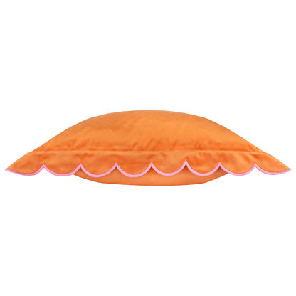 Furn Lil Scallop Cushion - Orange/Pink
