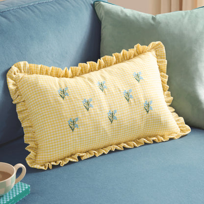 Furn Les Petite Fleurs Cushion - Yellow
