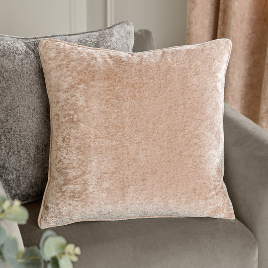 Paoletti Lustre Velvet Cushion - Oyster