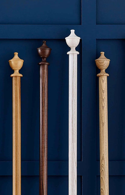 Laura Ashley Haywood 35mm Wooden Curtain Pole - Dark Chestnut