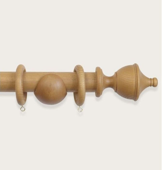 Laura Ashley Haywood 35mm Wooden Curtain Pole - Honey
