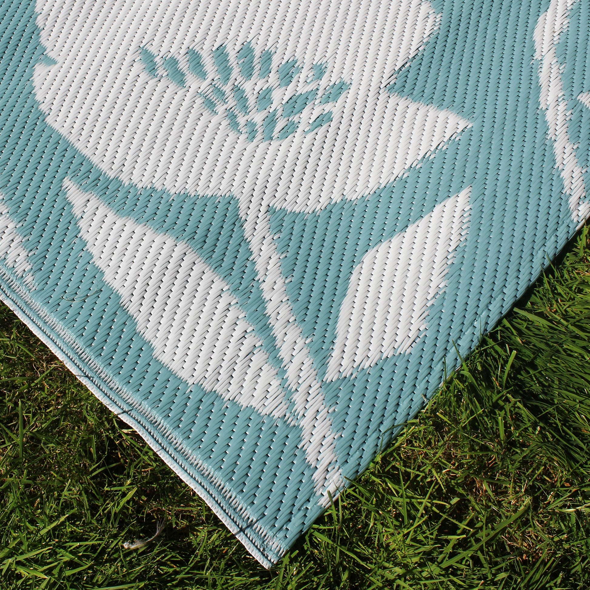 Luna Outdoor Outdoor Rug by Fusion in Duck Egg 120 x 170cm - Outdoor Rug - Fusion