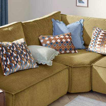 Furn Metro Abstract Cushion - Ginger