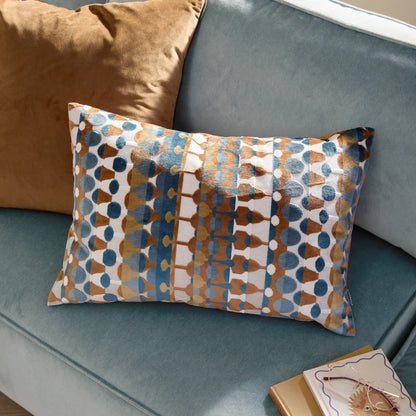 Furn Metro Abstract Cushion - Ginger