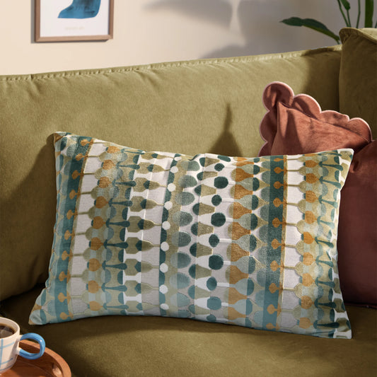 Furn Metro Abstract Cushion - Green
