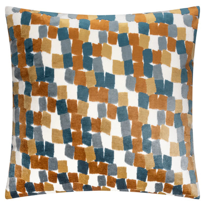 Furn Metro Blocks Cushion - Ginger