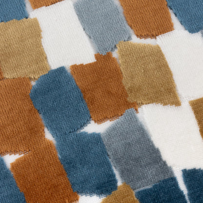 Furn Metro Blocks Cushion - Ginger