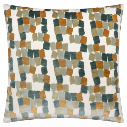 Furn Metro Blocks Cushion - Green