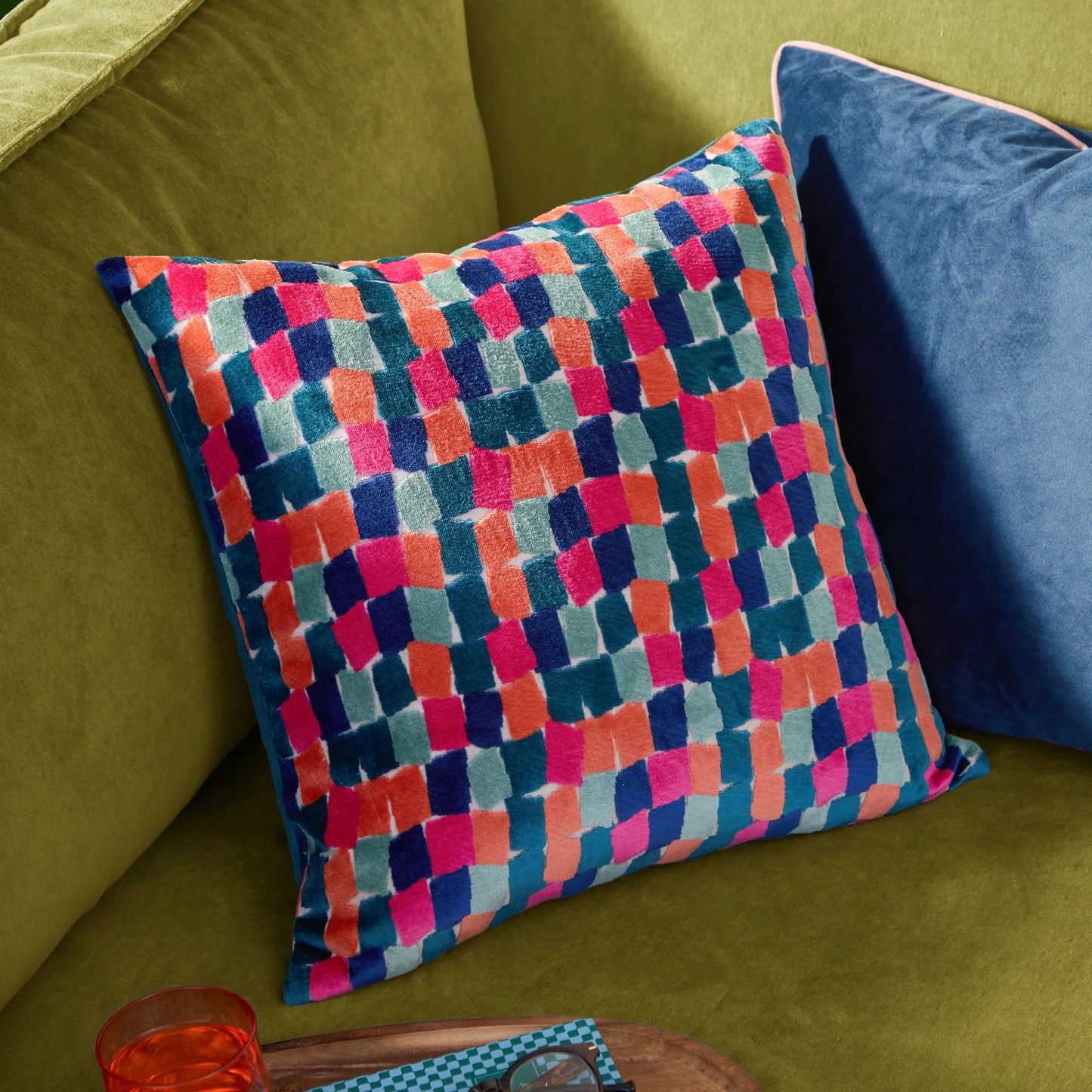 Furn Metro Blocks Cushion - Multicolour