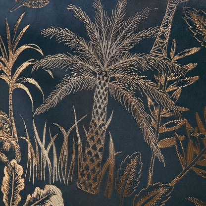 Soiree Midnight Palm Duvet Cover Set - Navy
