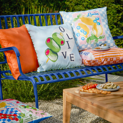 Furn Mediterranean Limon Outdoor Cushion - Sky Blue