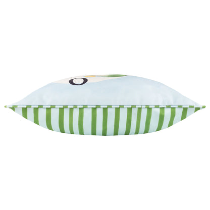 Furn Mediterranean Olive Outdoor Cushion - Olive/Blue
