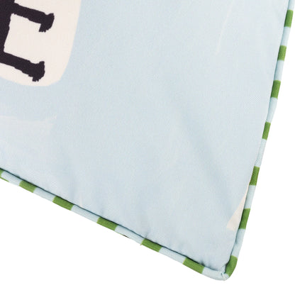 Furn Mediterranean Olive Outdoor Cushion - Olive/Blue