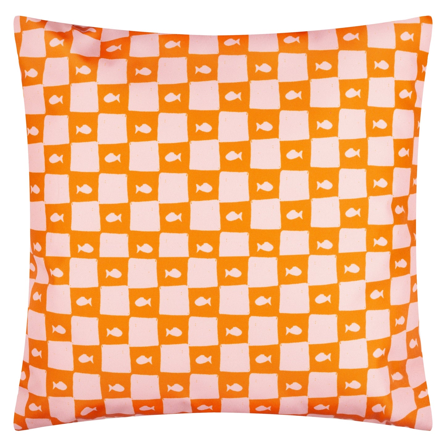 Furn Mediterranean Sardines Outdoor Cushion - Pink/Orange